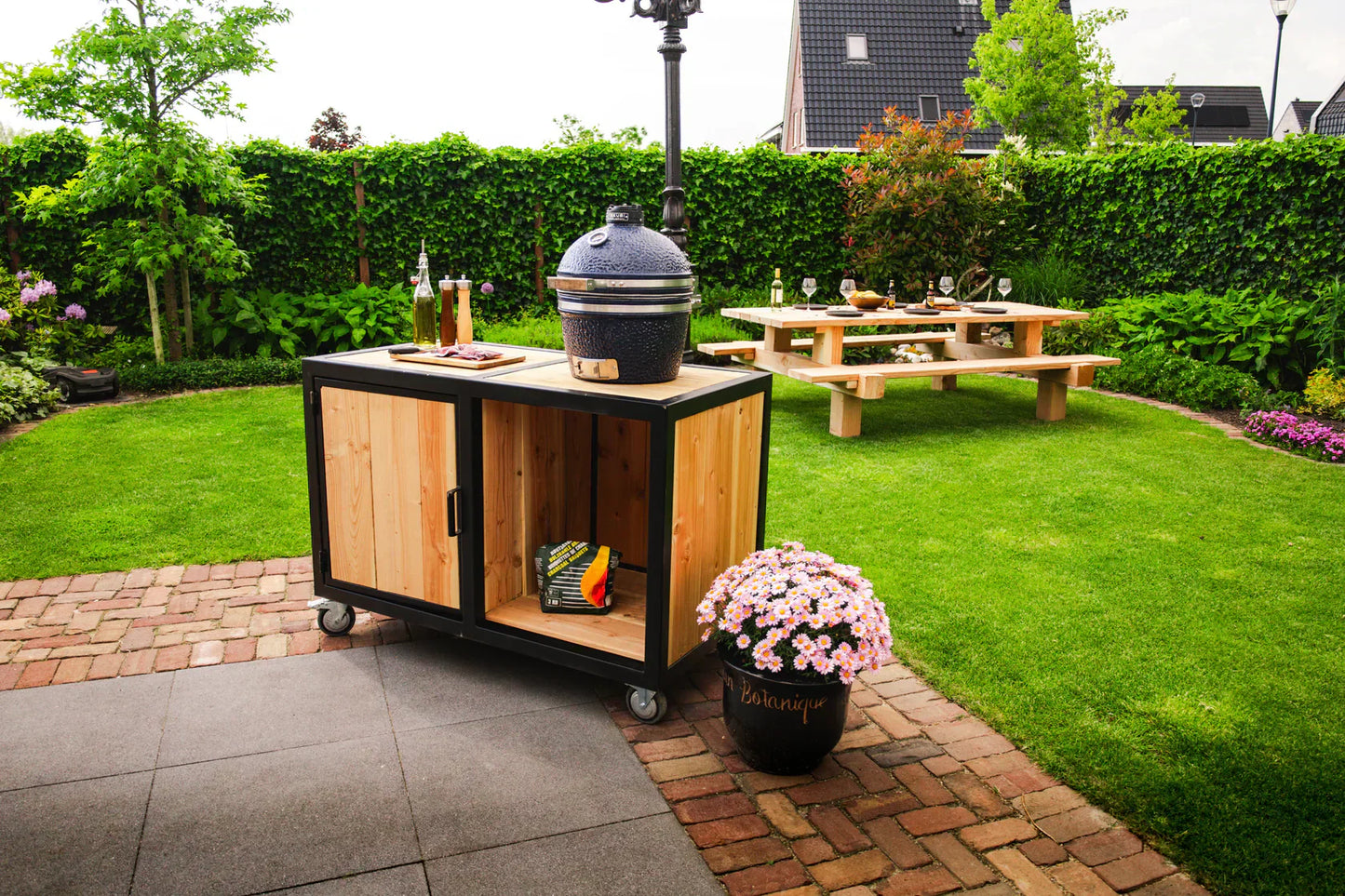 Big Green Egg Outdoor Kitchen Timber