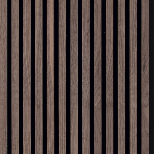 Dark Oak Acoustic Wall Panel - 280x60 cm
