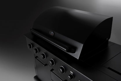Boretti Luciano Black Outdoor Kitchen with Integrated Refrigerator