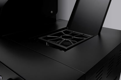 Boretti Luciano Black Outdoor Kitchen with Integrated Refrigerator